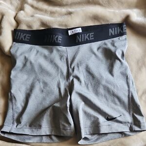 Nike Black and Gray Spandex Shorts